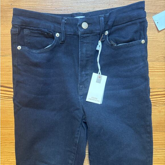 NWT Good American deep blue skinny sculpting high rise jeans SIZE 6-12 - Picture 2 of 7